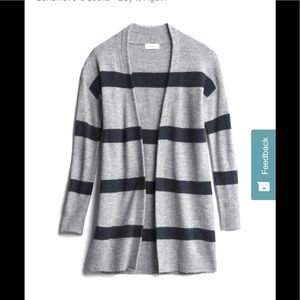 Stitch Fix Demeter Cardigan XS, Grey and Navy Stripes
